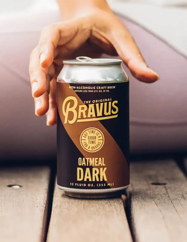 Bravus NA Oatmeal Dark Stout Craft Brew - Image 2