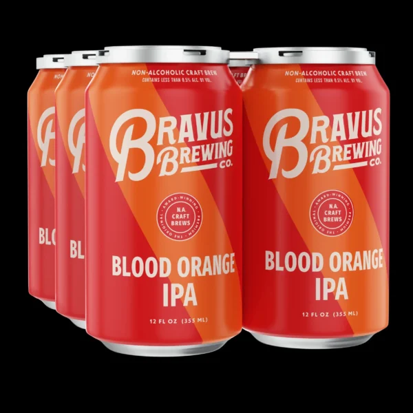 Bravus NA Blood Orange IPA Craft Brew - Image 2