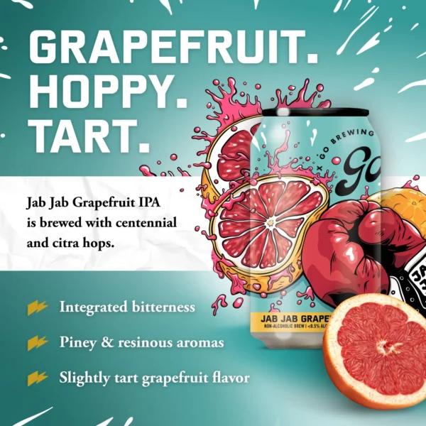 Jab Jab Grapefruit IPA – Tart & Hoppy - Image 2