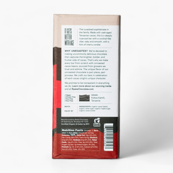 Raaka Bourbon Cask Aged Chocolate Bar - Image 2