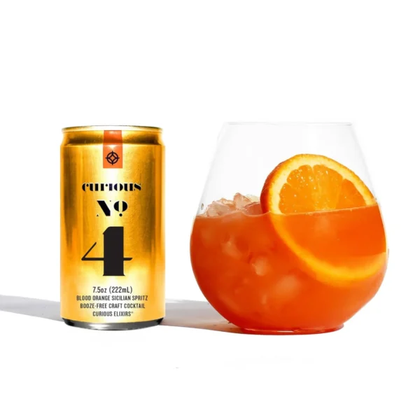 Curious No. 4 Mini Cans Non Alcoholic Sicilian Spritz - Image 2