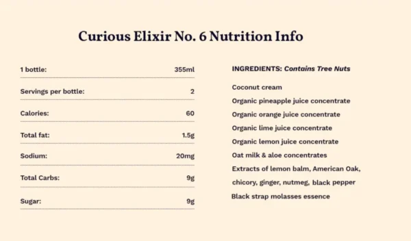 Curious No. 6 Non Alcoholic Coconut Pineapple Painkiller - Image 5