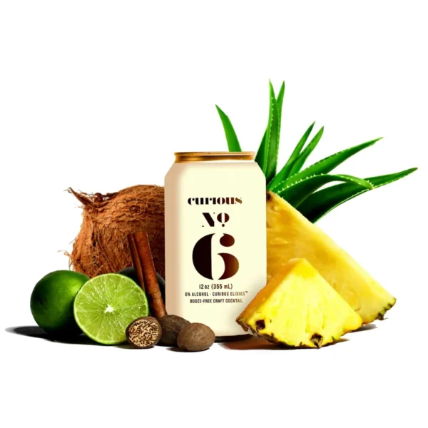 Curious No. 6 Non Alcoholic Coconut Pineapple Painkiller