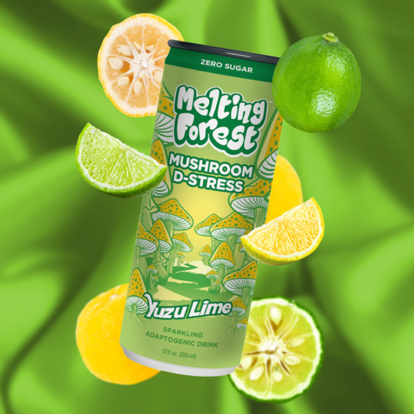 Melting Forest Yuzu Lime Mushroom D-Stress Drink - Image 3