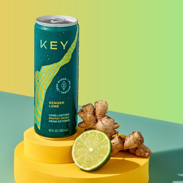 KEY Ketone Energy Drink Ginger Lime