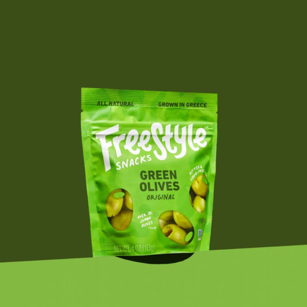 Free Style Snacks – Green Olives – Original - Image 2