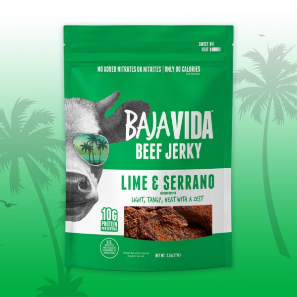 Bajavida Lime & Serrano Beef Jerky