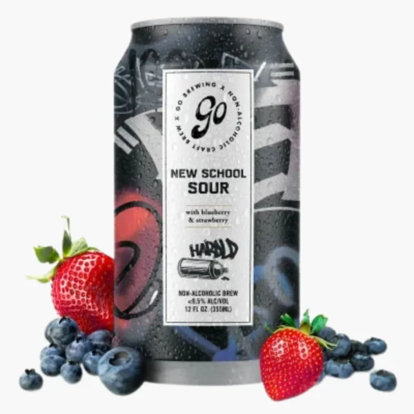 Go Brewing New School Sour – Strawberry & Blueberry - Image 3