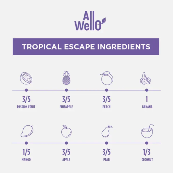 AllWellO Organic Cold-Pressed Tropical Escape Juice - Image 5