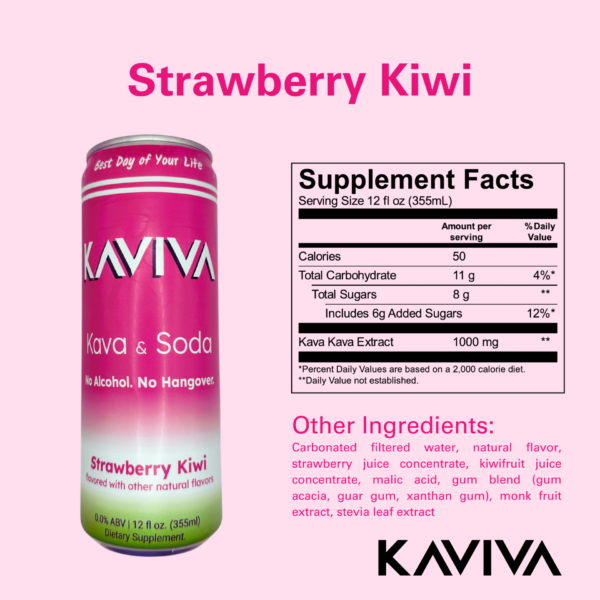 Strawberry Kiwi – Kava & Soda - Image 2